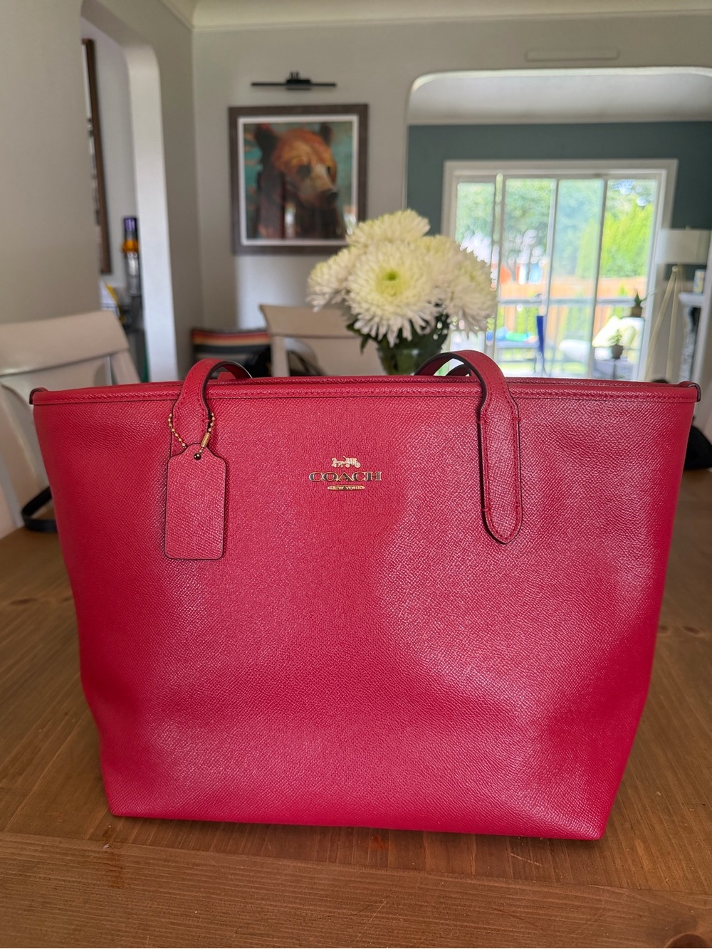 Coach Red Leather Tote - Coach